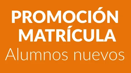 Promoción matricula 2026 alumnos nuevos